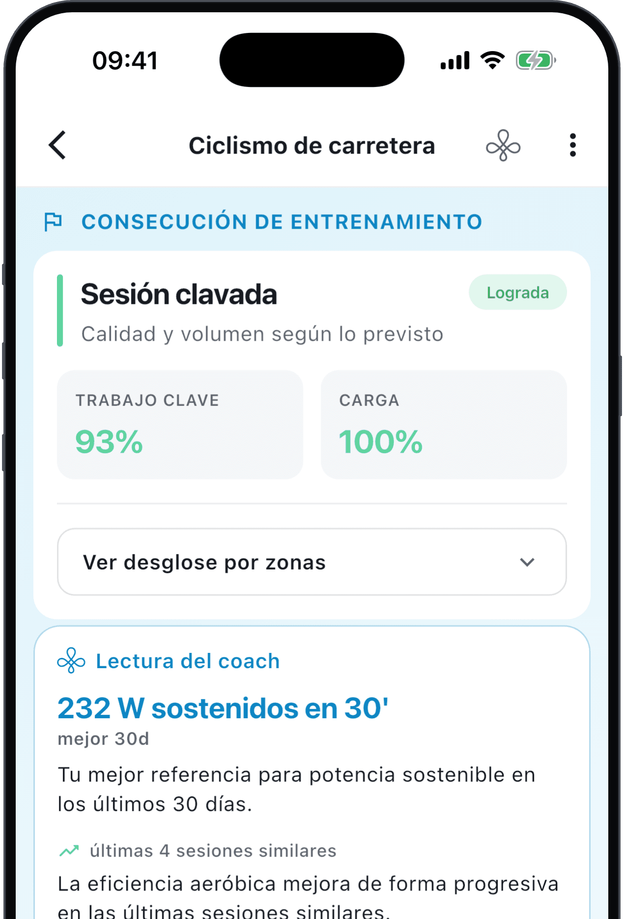 Análisis de una sesión con la lectura del coach